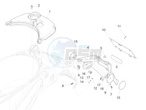 150 Sprint 4T 3V ie (NAFTA) drawing Rear cover - Splash guard