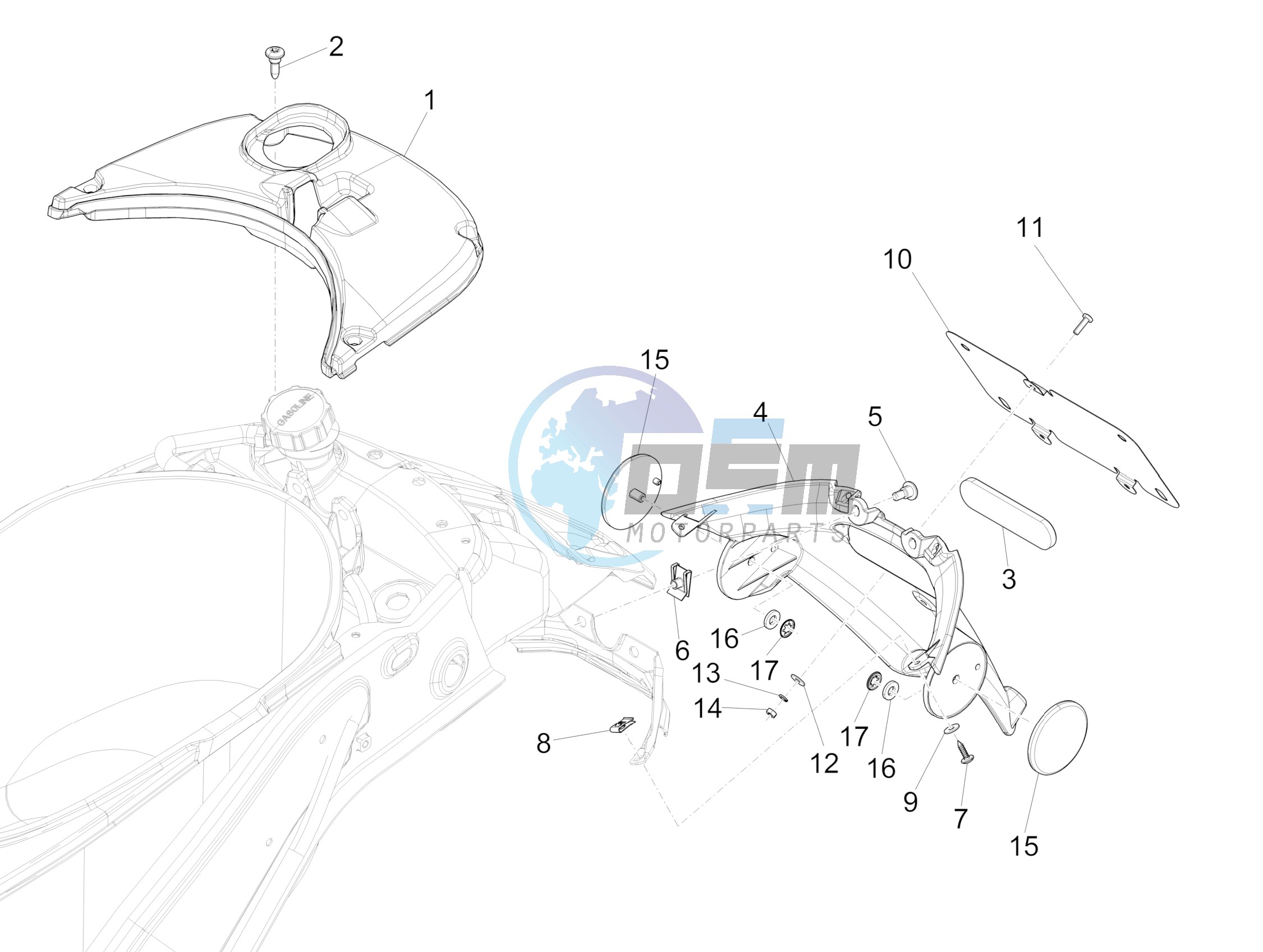 Rear cover - Splash guard