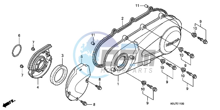 LEFT CRANKCASE COVER