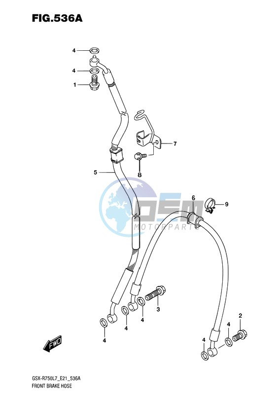 FRONT BRAKE HOSE