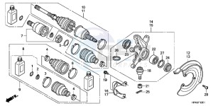 TRX420FMC drawing FRONT KNUCKLE (4WD)