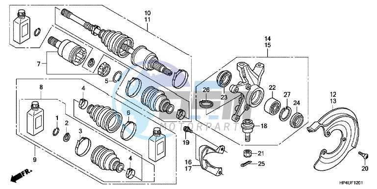 FRONT KNUCKLE (4WD)