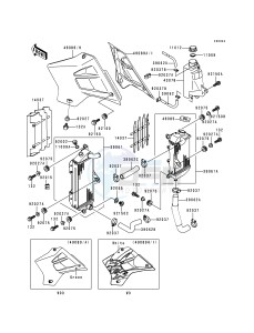 KDX 200 H [KDX200] (H2-H5) [KDX200] drawing RADIATOR-- KDX200-H4_H5- -