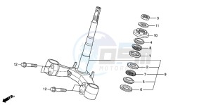 FES150A 125 S-WING drawing STEERING STEM