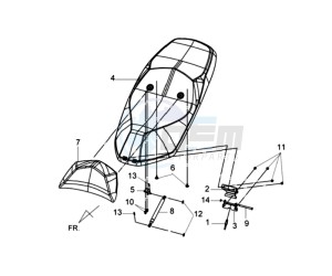 GTS 125 EFI drawing BUDDYSEAT