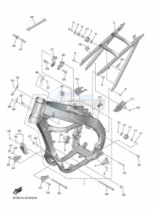 YZ250F (B7BB) drawing FRAME