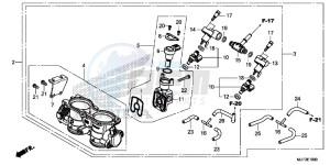 CRF1000AG CRF1000 - Africa Twin - ABS Europe Direct - (ED) drawing THROTTLE BODY