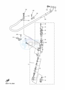 WR250F (BAKD) drawing REAR MASTER CYLINDER