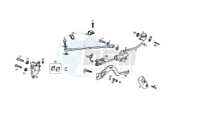 SENDA R X-TREM - 50 CC VTHSR1D1A EU2 drawing REAR BRAKING SYSTEM