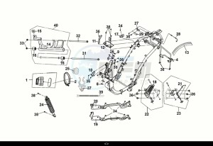 SYMPHONY ST 50 (XL05W1-NL) (E5) (M1) drawing FRAME BODY - ENGINE MOUNT