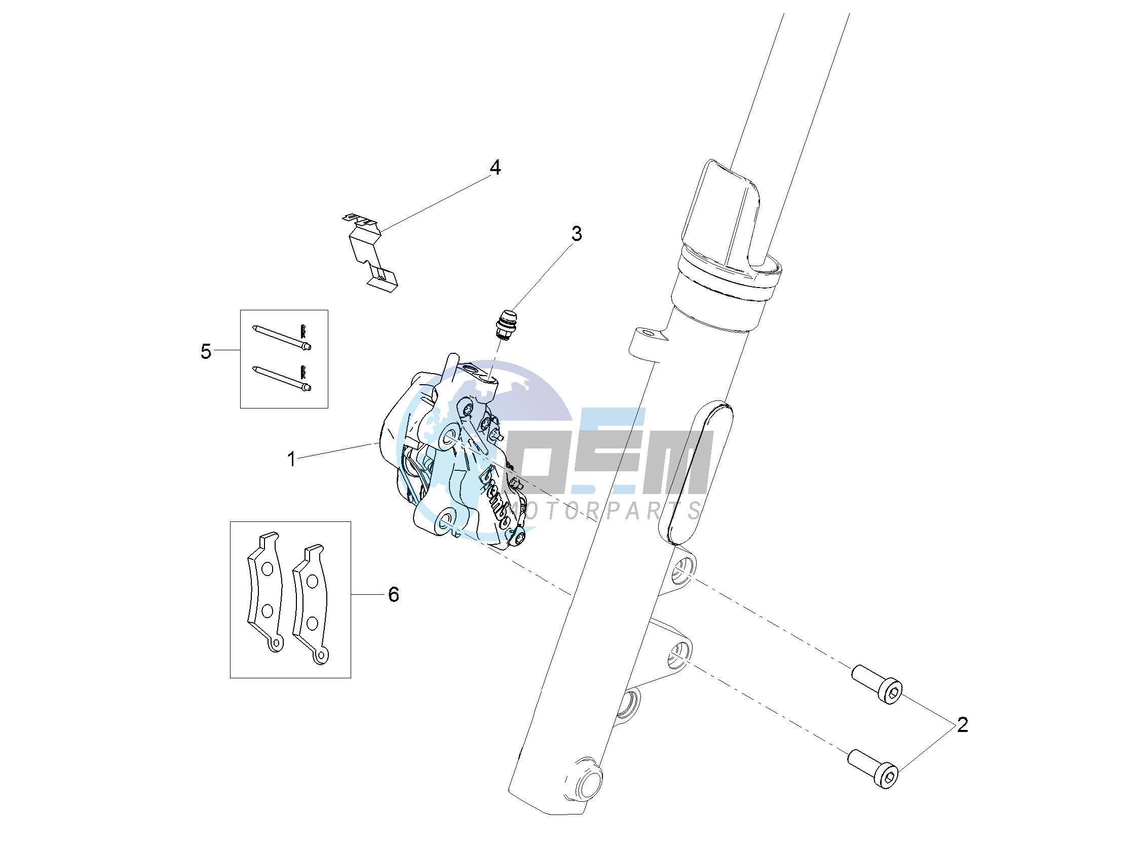 Front brake caliper