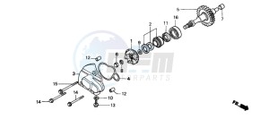 NSR75 drawing WATER PUMP