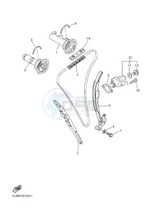 WR250F (1HC6 1HC7 1HC8) drawing CAMSHAFT & CHAIN