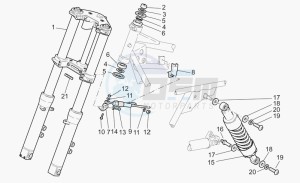 California 1100 Stone - Metal PI Special Sport/Al. PI drawing F.fork-r.shock absorber