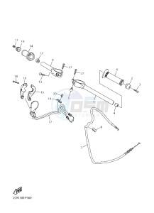 YZF-R1 998 R1 (2CRC 2CRD) drawing STEERING HANDLE & CABLE