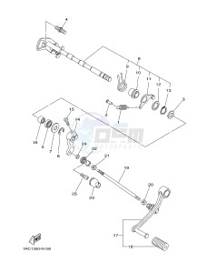 MT09 900 (1RC1 1RC2) drawing SHIFT SHAFT