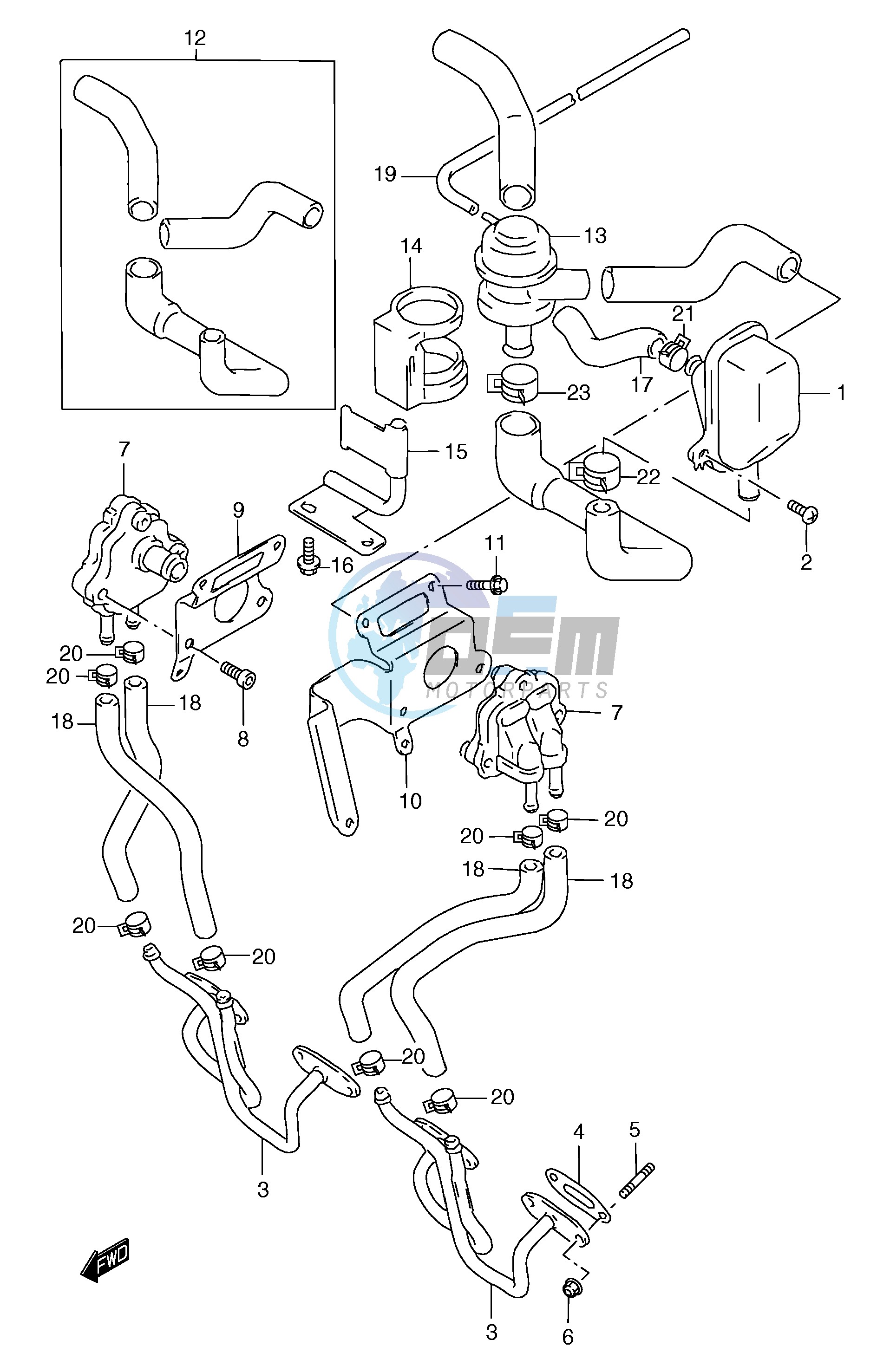 SECOND AIR (GSF1200ST SV SW SX SY E18)