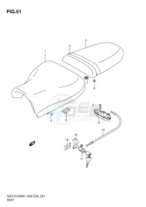 GSX-R1000 (E3-E28) drawing SEAT