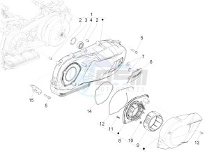 Medley 150 4T ie ABS (EMEA) drawing Crankcase cover - Crankcase cooling