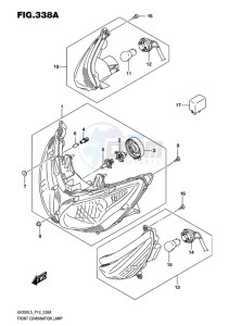 UH200 ABS BURGMAN EU drawing FRONT COMBINATION LAMP