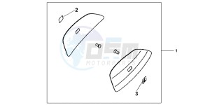 CBF1000FAB drawing COLOUR PANEL SET QUASAR SILVER MET