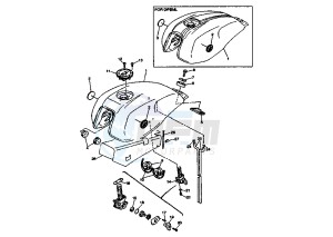 XJR 1300 drawing FUEL TANK MY05