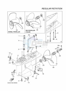 F225FETU drawing PROPELLER-HOUSING-AND-TRANSMISSION-2