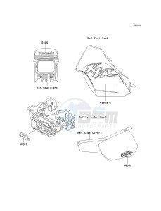 KL 250 D [KLR250] (D15-D19) [KLR250] drawing DECALS-- KL250-D17- -