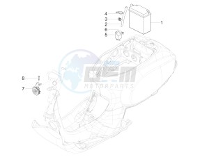 SXL 150 4T 3V CARB drawing Remote control switches - Battery - Horn