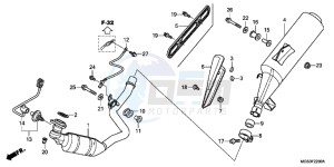 NC700XAC drawing EXHAUST MUFFLER