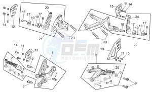 Tuono V4 1100 Factory (USA-CND) USA-CND drawing Foot rests