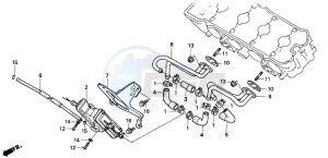 CBR600F3 drawing AIR SUCTION VALVE (AR/AW)