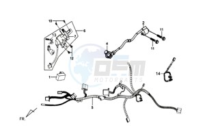 MIO 50 SPORT 45KMH drawing CDI - WIRING HARNASS / IGNITION LOCK