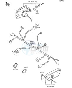 KSF 250 A [MOJAVE 250] (A3-A7) [MOJAVE 250] drawing ELECTRICAL EQUIPMENT