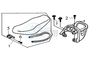 NEW DUKE - 125 cc drawing SEAT