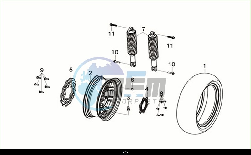 R. WHEEL - RR. CUSHION