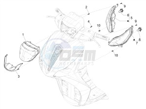 MEDLEY 125 4T IE ABS E4 2020 (EMEA) drawing Front headlamps - Turn signal lamps