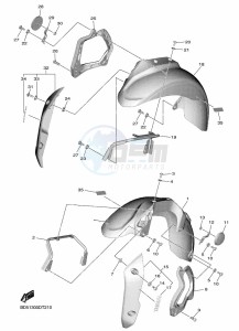 NIKEN MXT850 (BD5B) drawing FRONT FENDER