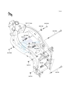 ZX 600 N [NINJA ZX-6RR] (6F) N6F drawing ENGINE MOUNT