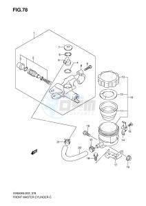 SV650S (E2) drawing FRONT MASTER CYLINDER (SV650SAK8 SUAK8 SAK8 SUAK8 SAL0 SUAL0)