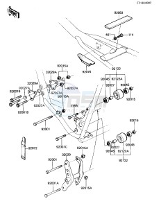 KX 125 A [KX125] (A7) [KX125] drawing FRAME FITTINGS -- 81 A7- -