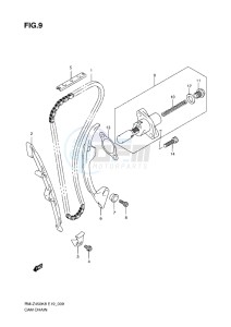 RM-Z 450 drawing CAMCHAIN (K8-L0)