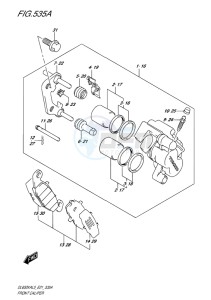 DL650X ABS V-STROM EU drawing FRONT CALIPER