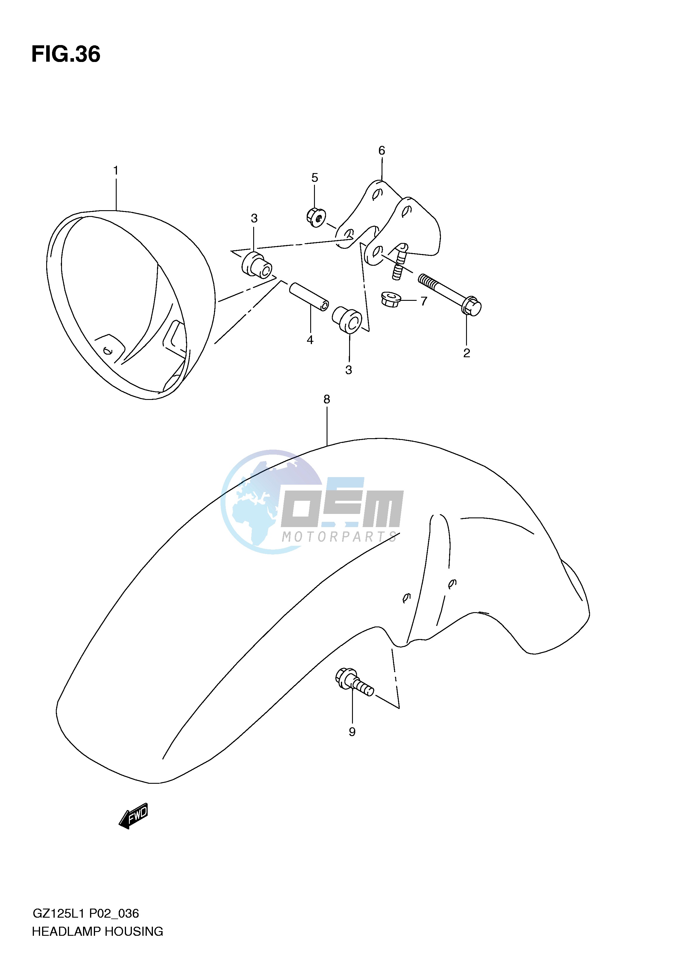 HEADLAMP HOUSING