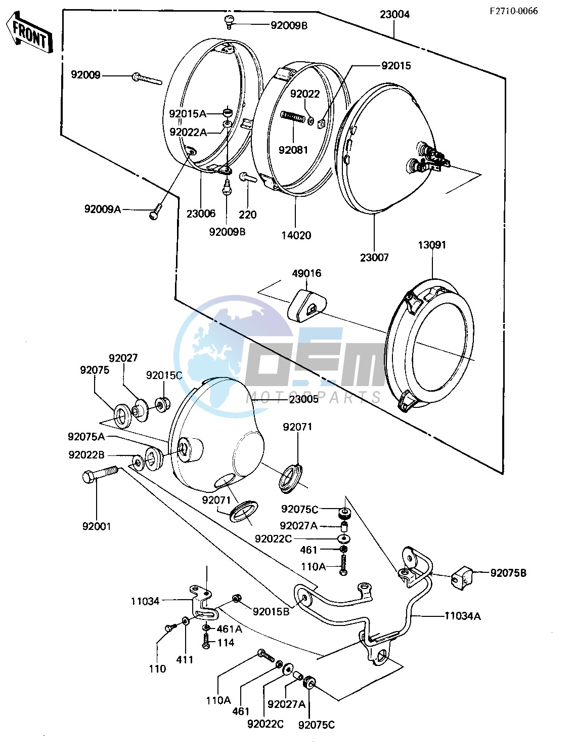 HEADLIGHT -- KZ1000-M1- -