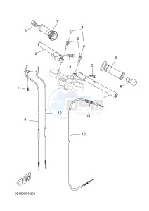 YZF-R125 R125 (5D7K 5D7K 5D7K) drawing STEERING HANDLE & CABLE