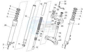 V7 II Racer ABS 750 drawing Front fork II