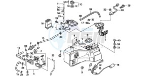 GL1500A GOLDWING ASPENCADE drawing FUEL TANK