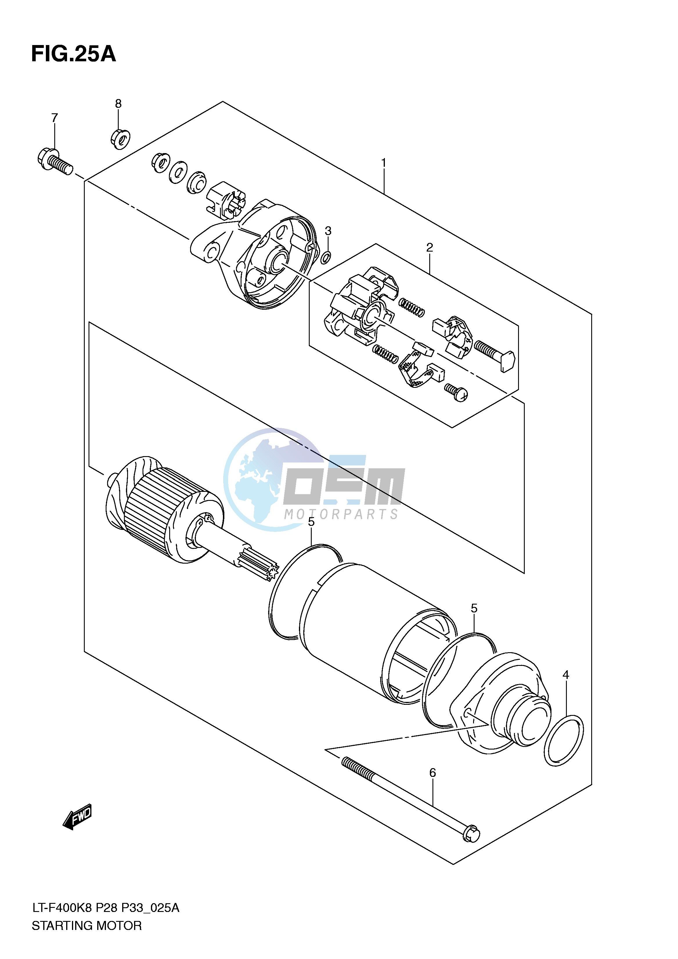 STARTING MOTOR (MODEL L0)