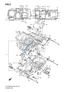 VLR1800 (E3-E28) drawing CRANKCASE